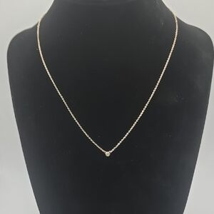 Tiffany & Co. Elsa Peretti Diamond By The Yard Single Diamond Pendant